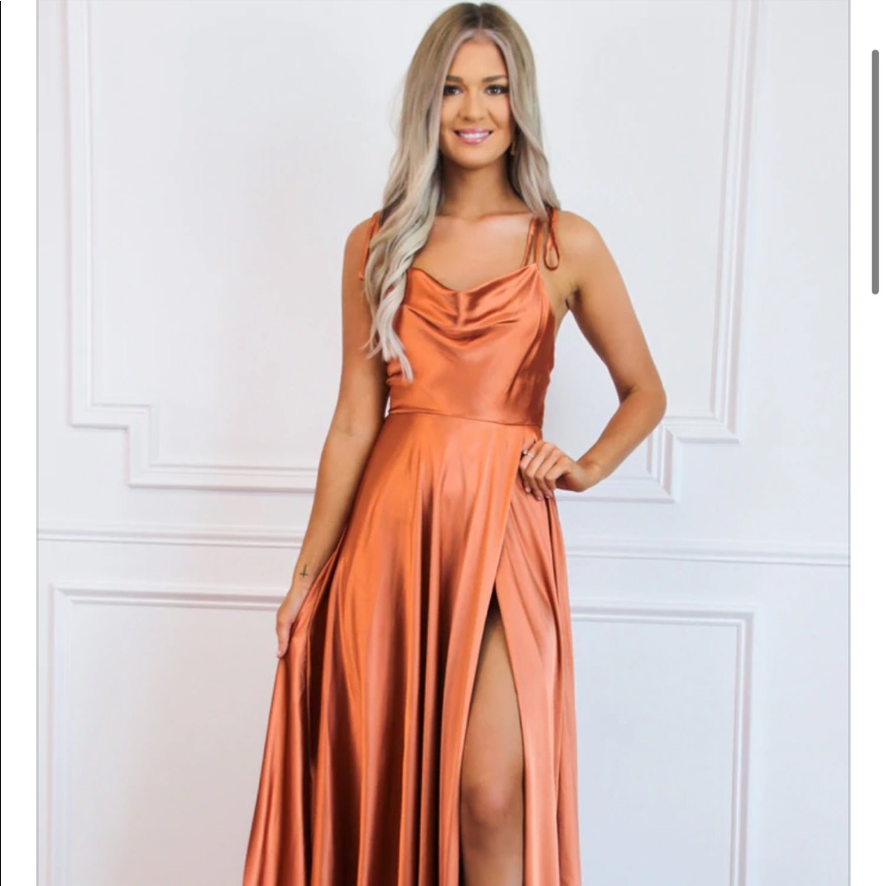Beautiful maxi slip dress from Bella & Bloom boutique.